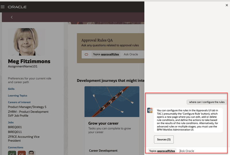 パネル・ドロワーに展開されたガイド付きジャーニの詳細 