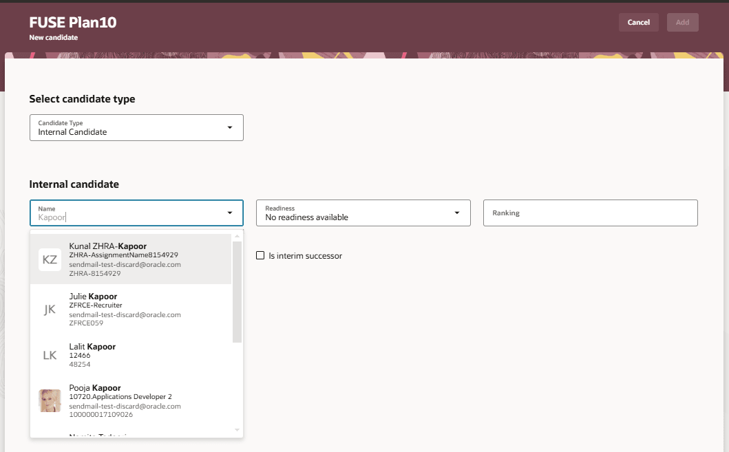 新規候補者ページ