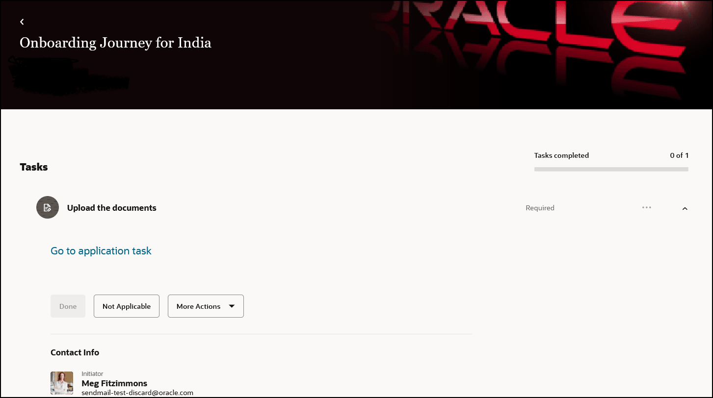 「アプリケーション・タスクに進む」をクリックして、Redwood対応アプリケーション・タスクをオープン