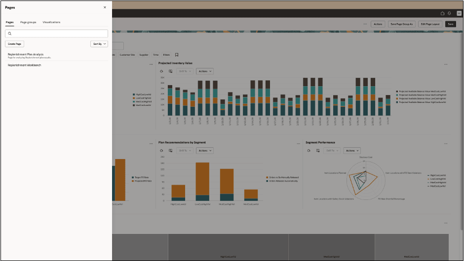 「ページ」ドロワー