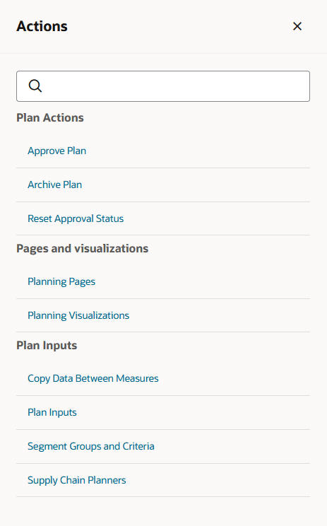 「処理」メニュー