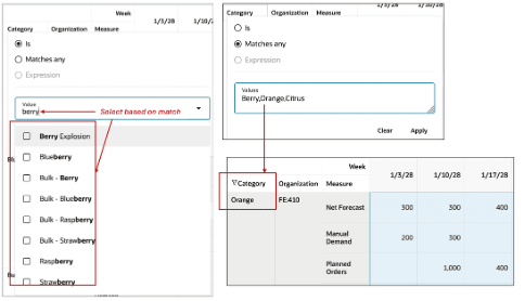ピボット表のヘッダー・フィルタ