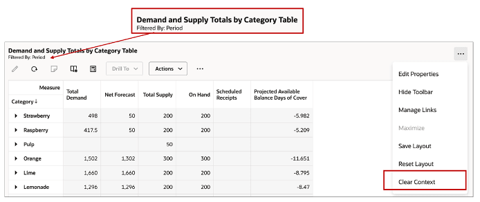 コンテキストの消去