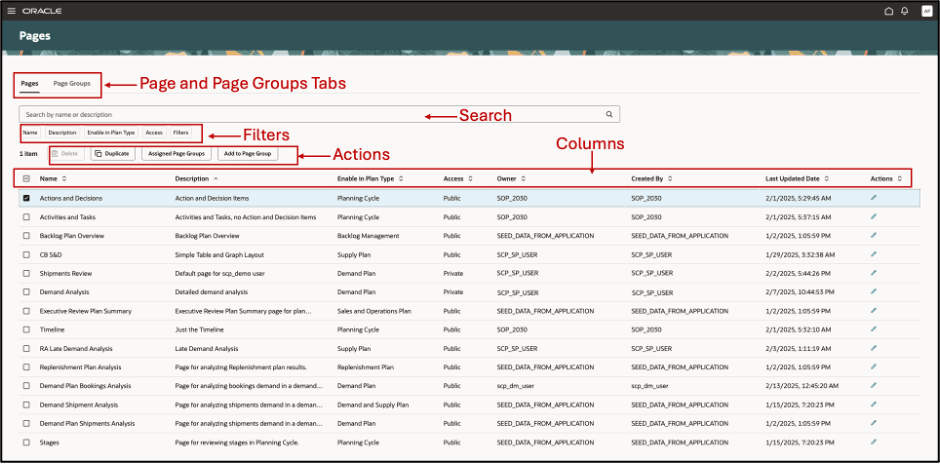 「ページのプランニング」のレイアウト
