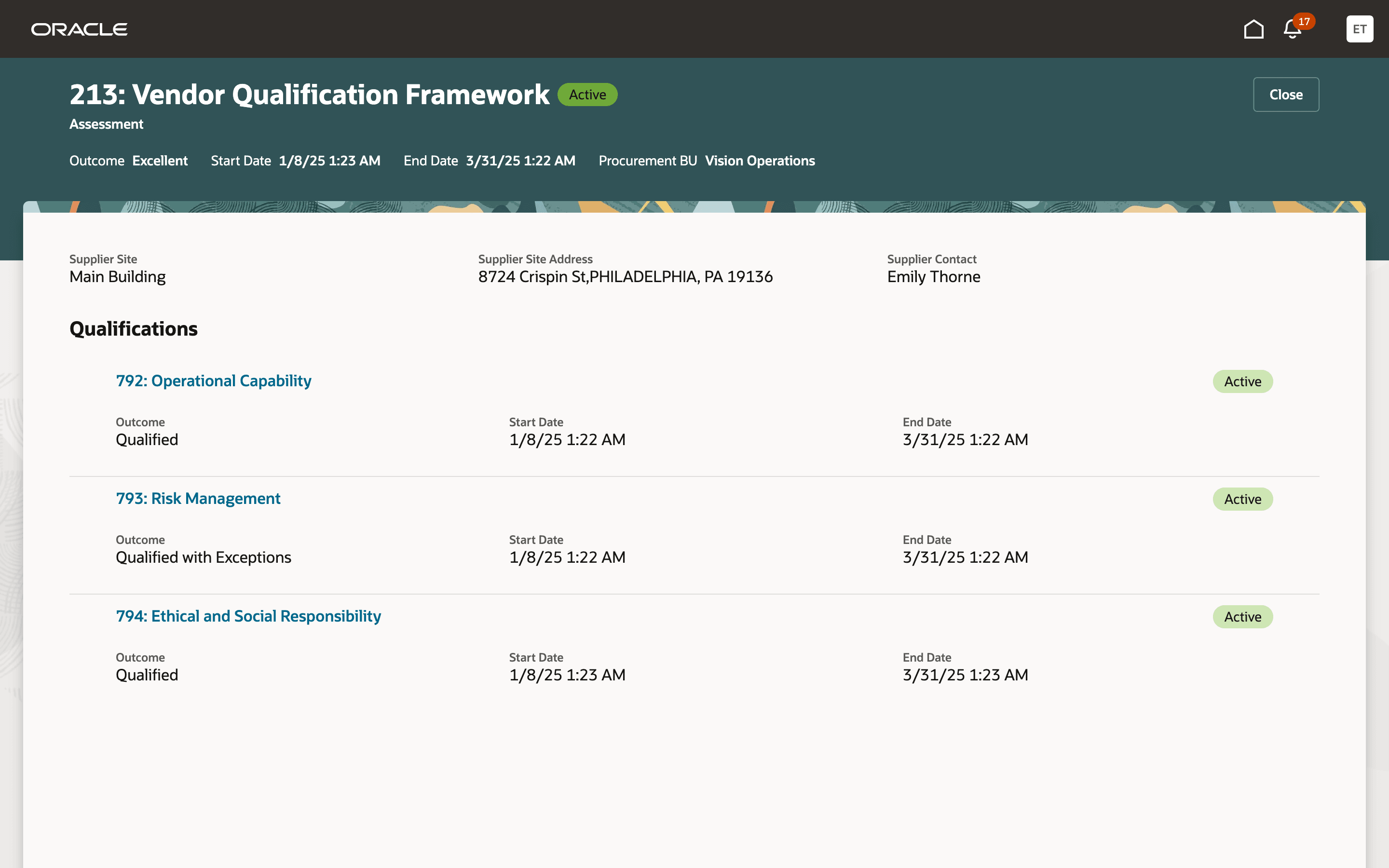 査定詳細の表示