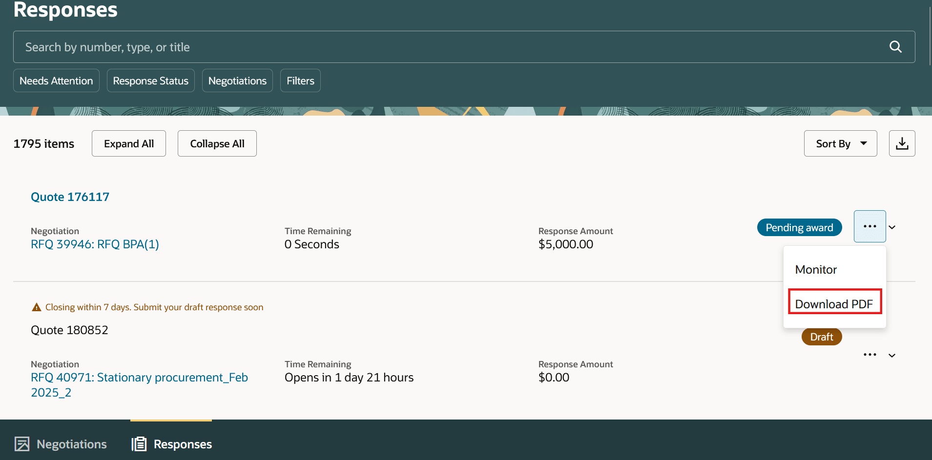 PDFのダウンロード