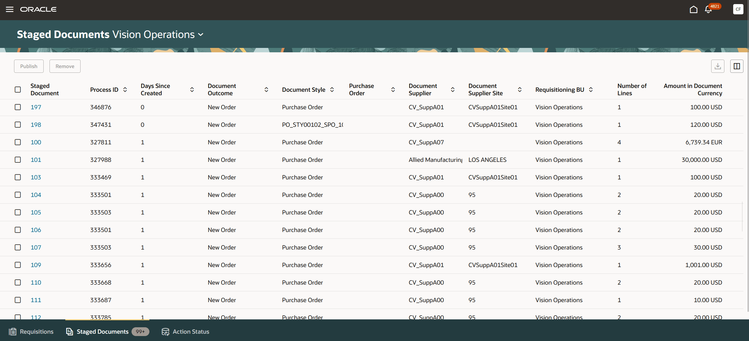 Redwoodの「ステージング済文書」