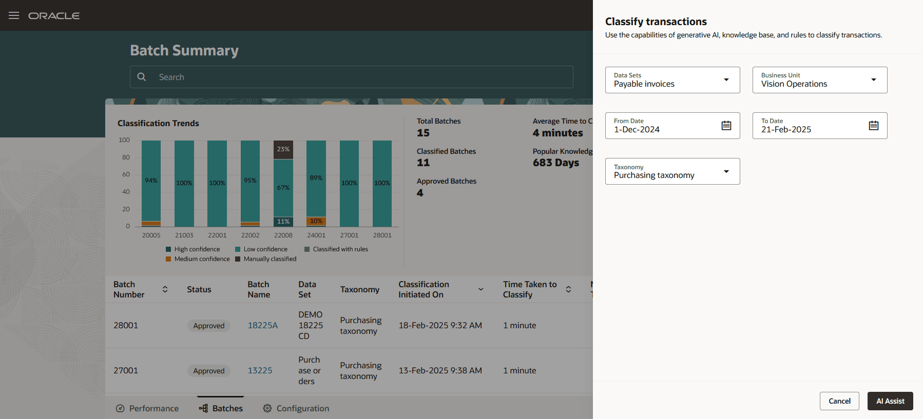 AI支援を使用した分類