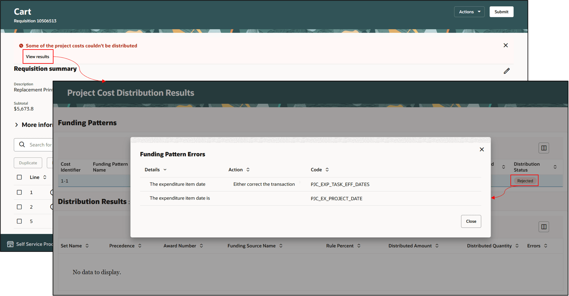 プロジェクト・コスト配分エラー