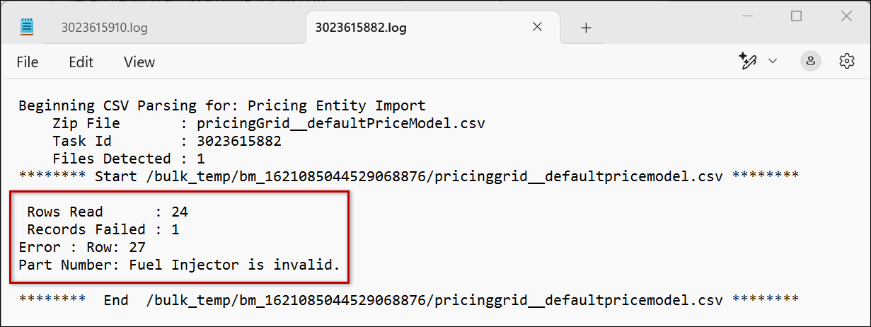 ステータス・ログ