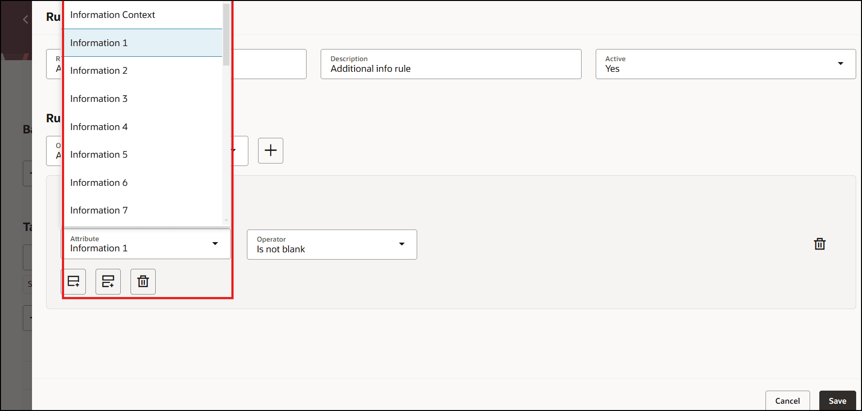 追加個人情報のEFFに対して構成された完了基準