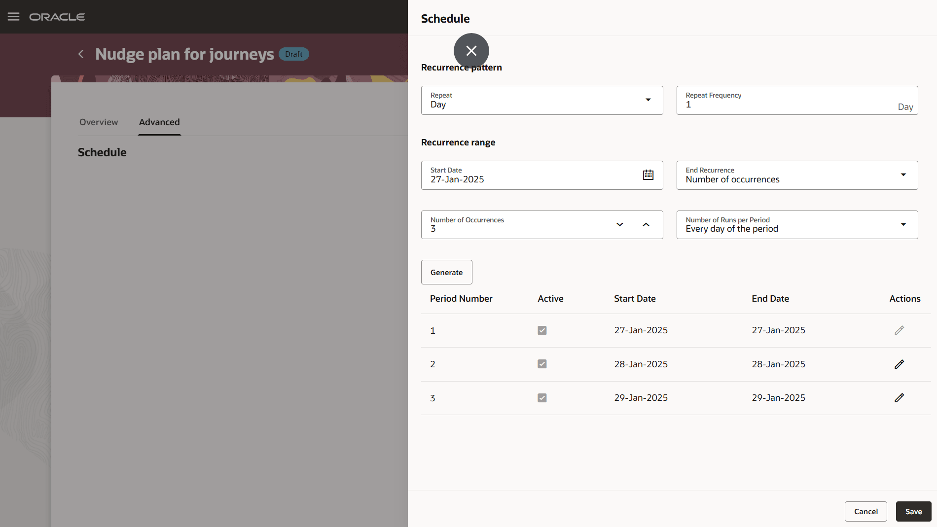 ナッジ・プランへのスケジュールの追加