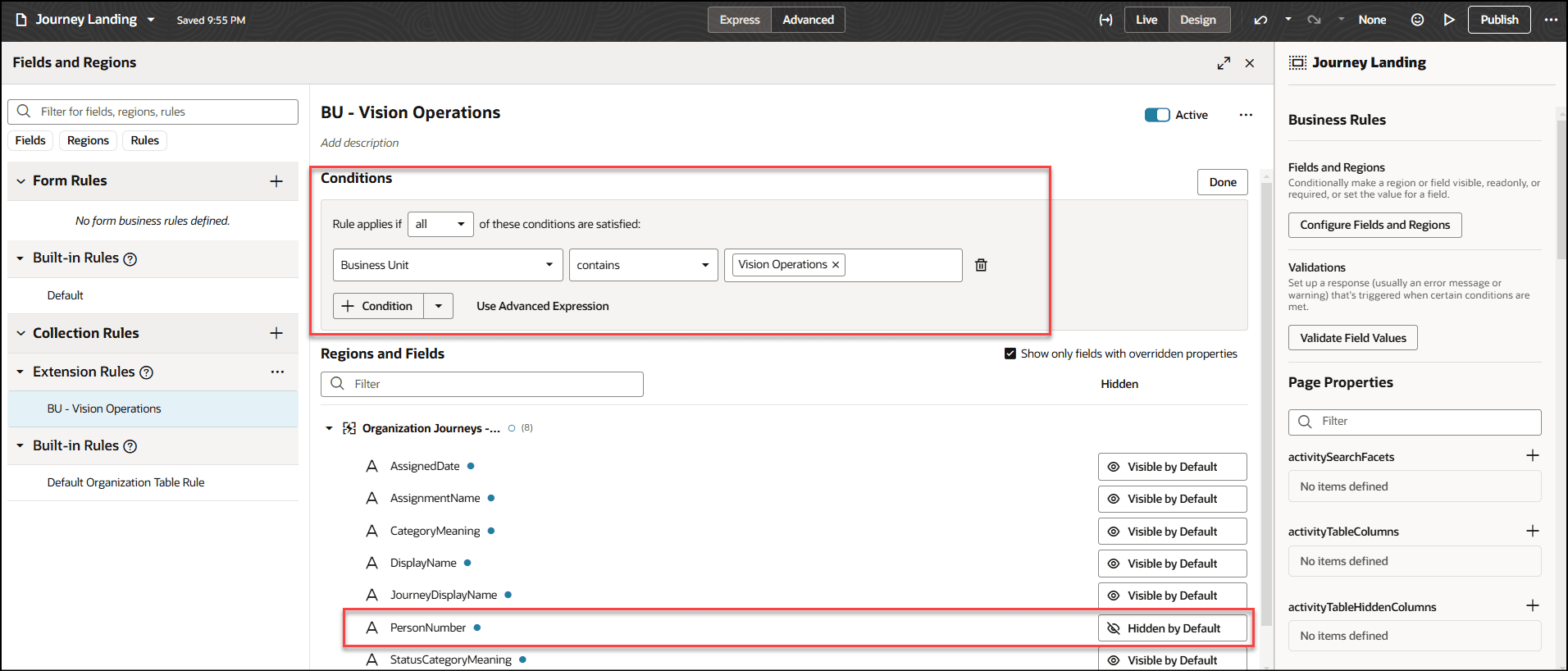 「個人番号」列を非表示にする条件