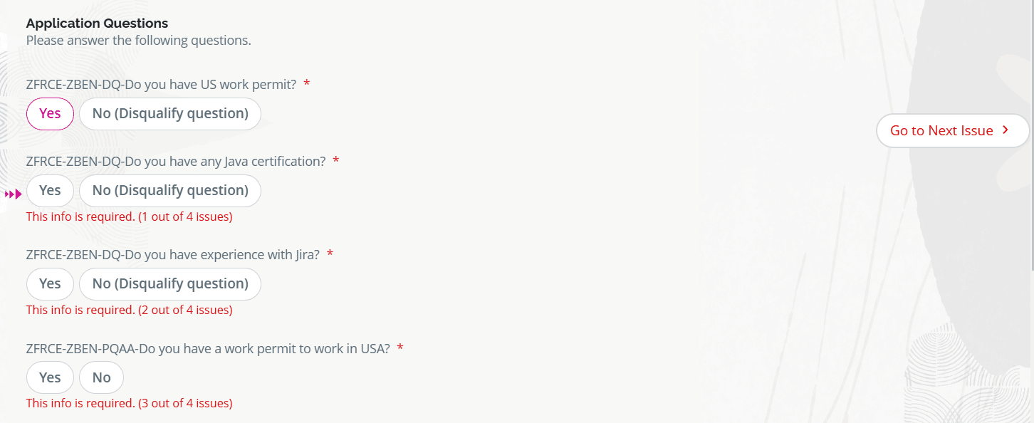 次の問題の指摘