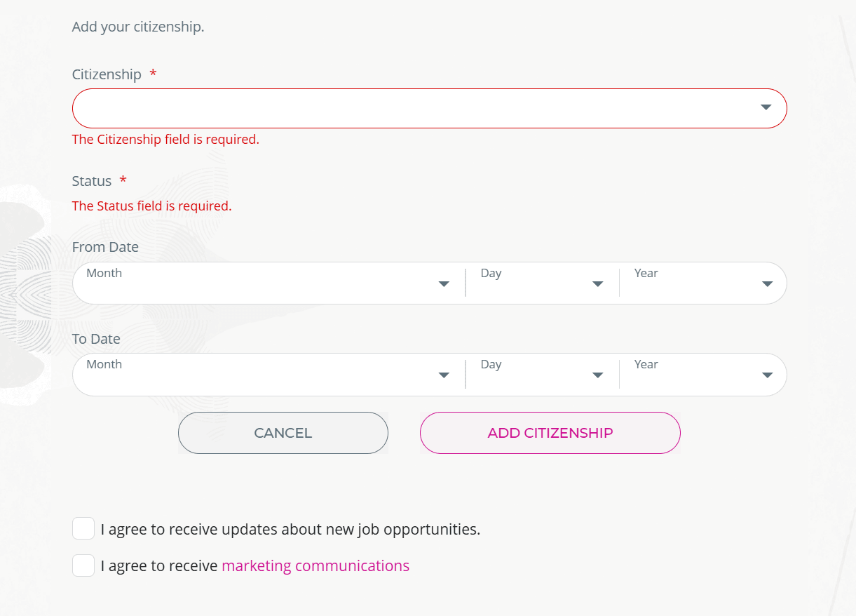 市民権情報の追加