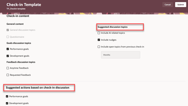 提示トピックおよび提示処理の構成