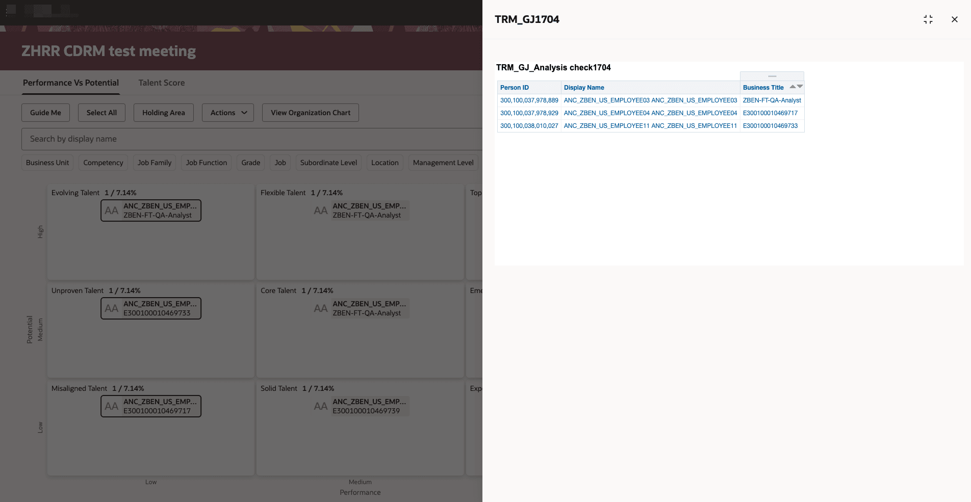 パネルで選択したレビュー対象者詳細分析