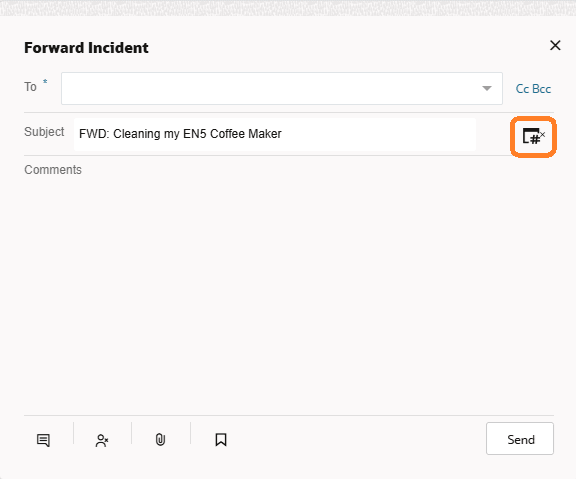 参照番号の付加は使用不可です