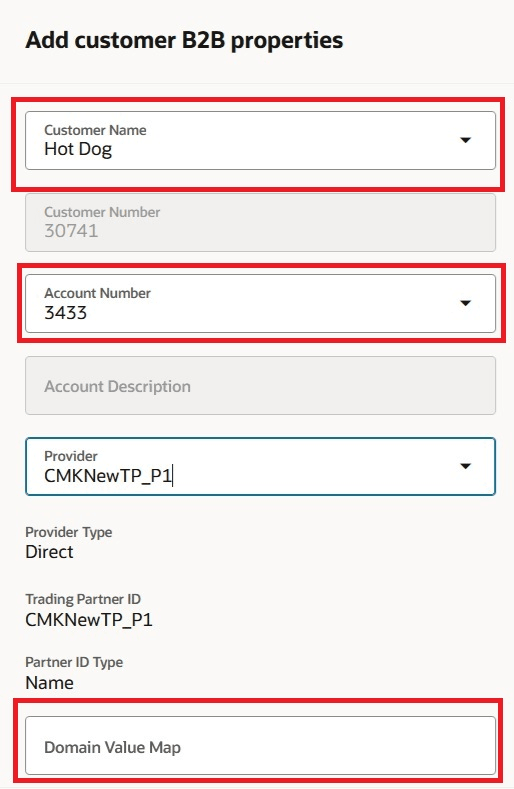 顧客のB2Bプロパティの追加