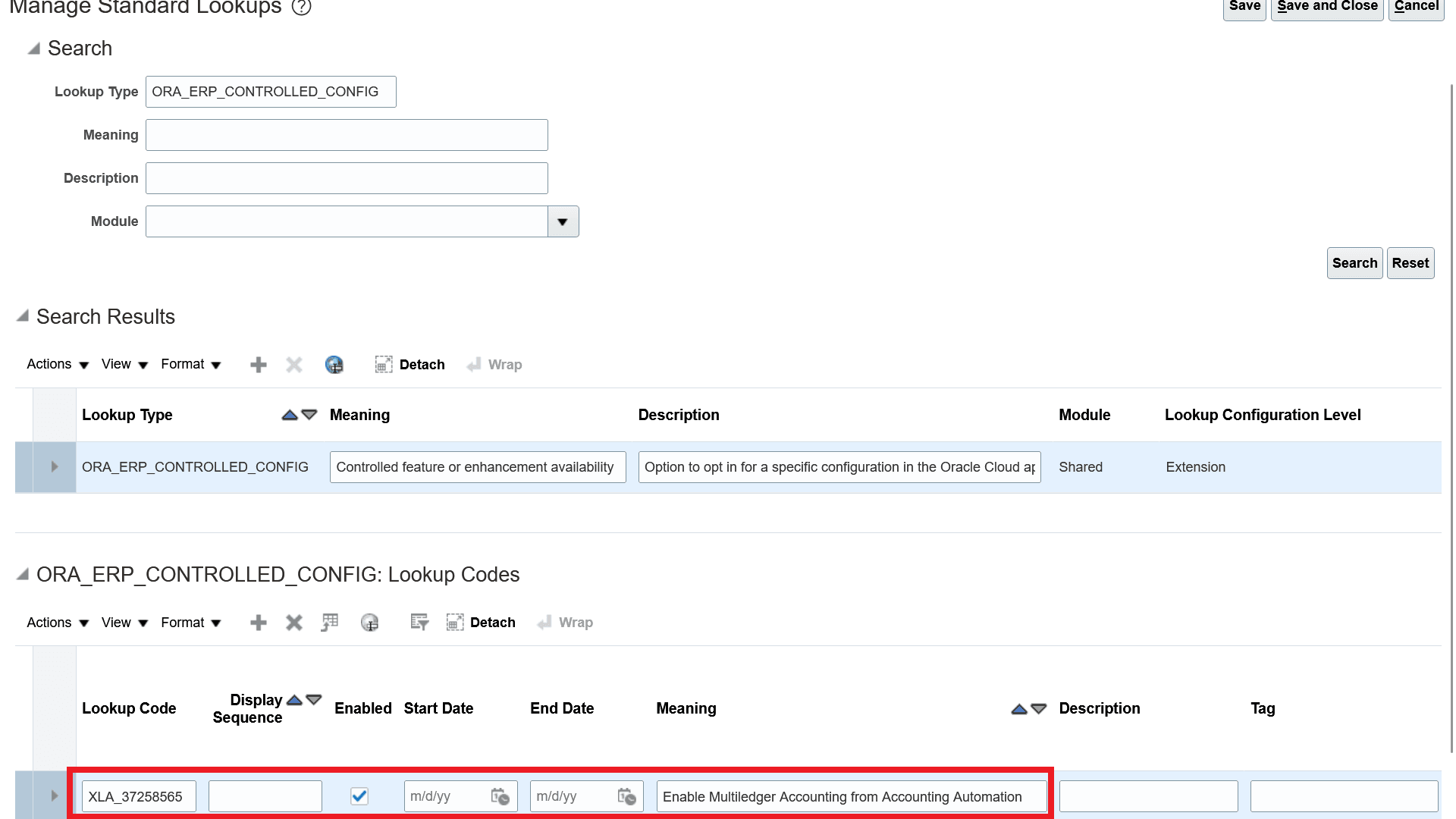 会計自動化からの複数元帳の会計を有効化