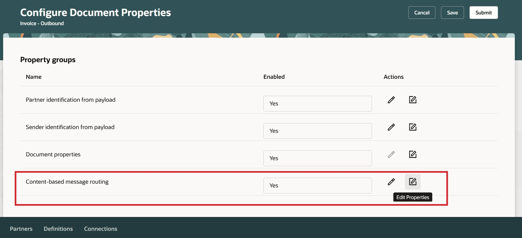 コンテンツ・ベース・メッセージ・ルーティングの有効化