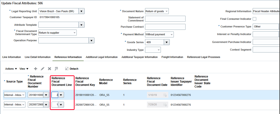 会計属性の更新UI - 参照情報