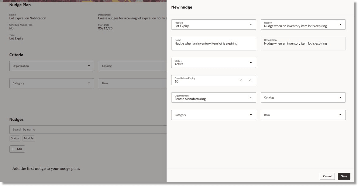 新規ナッジの追加