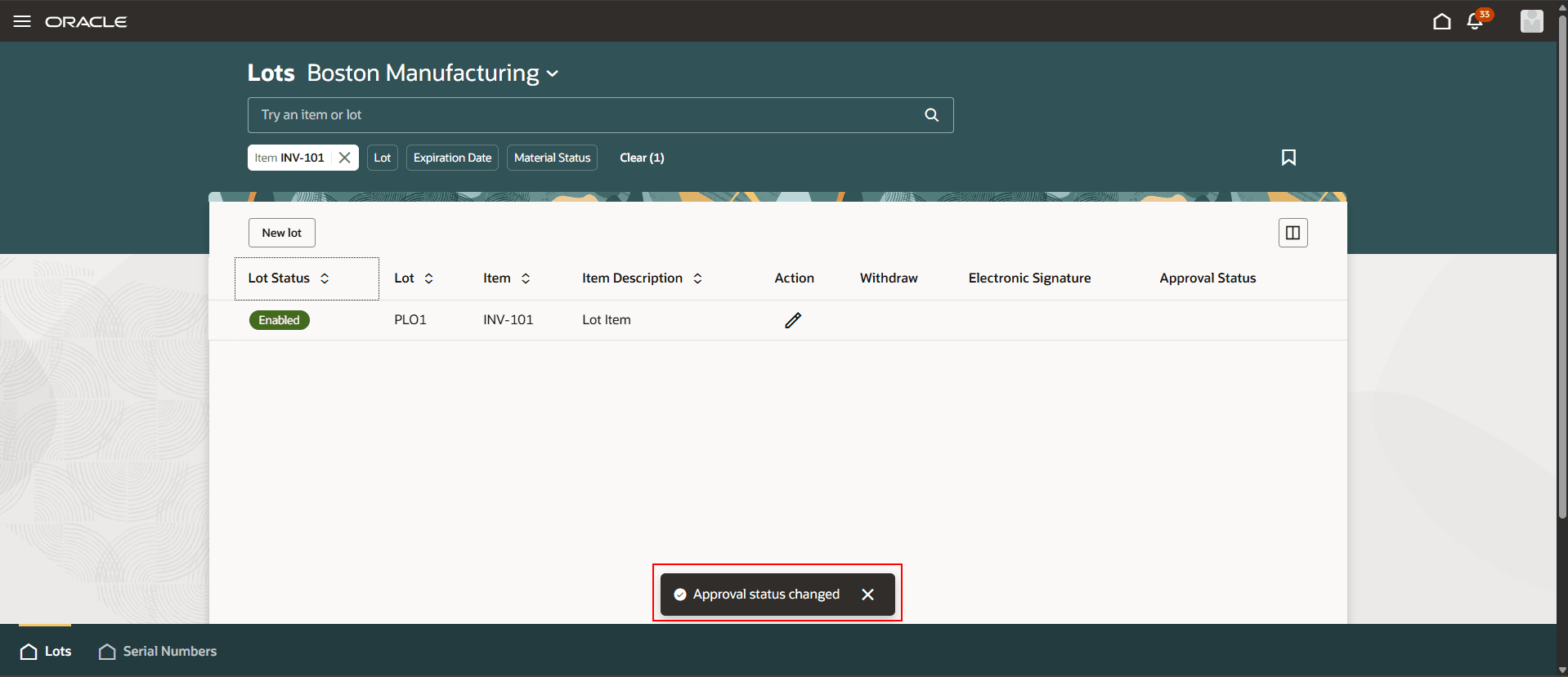 承認ステータス・リセット