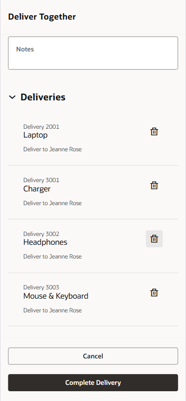 搬送をまとめて完了