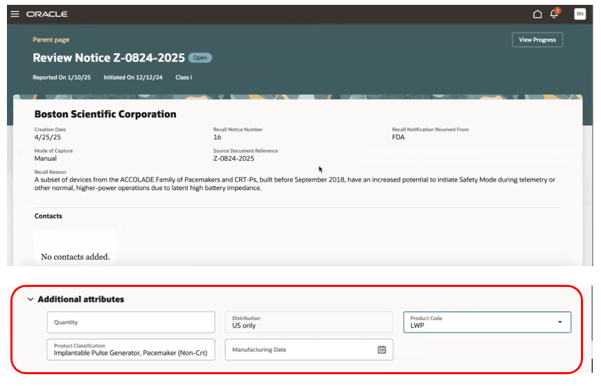 リコール通知のDFF
