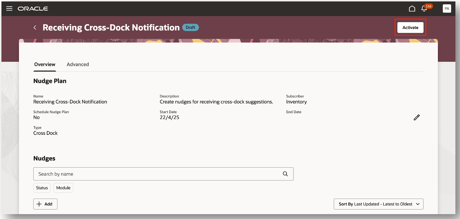 ナッジ・プランのアクティブ化