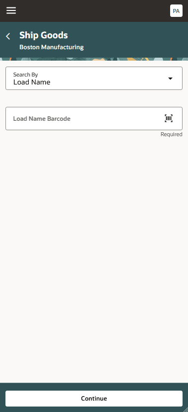 商品の出荷 - 検索基準