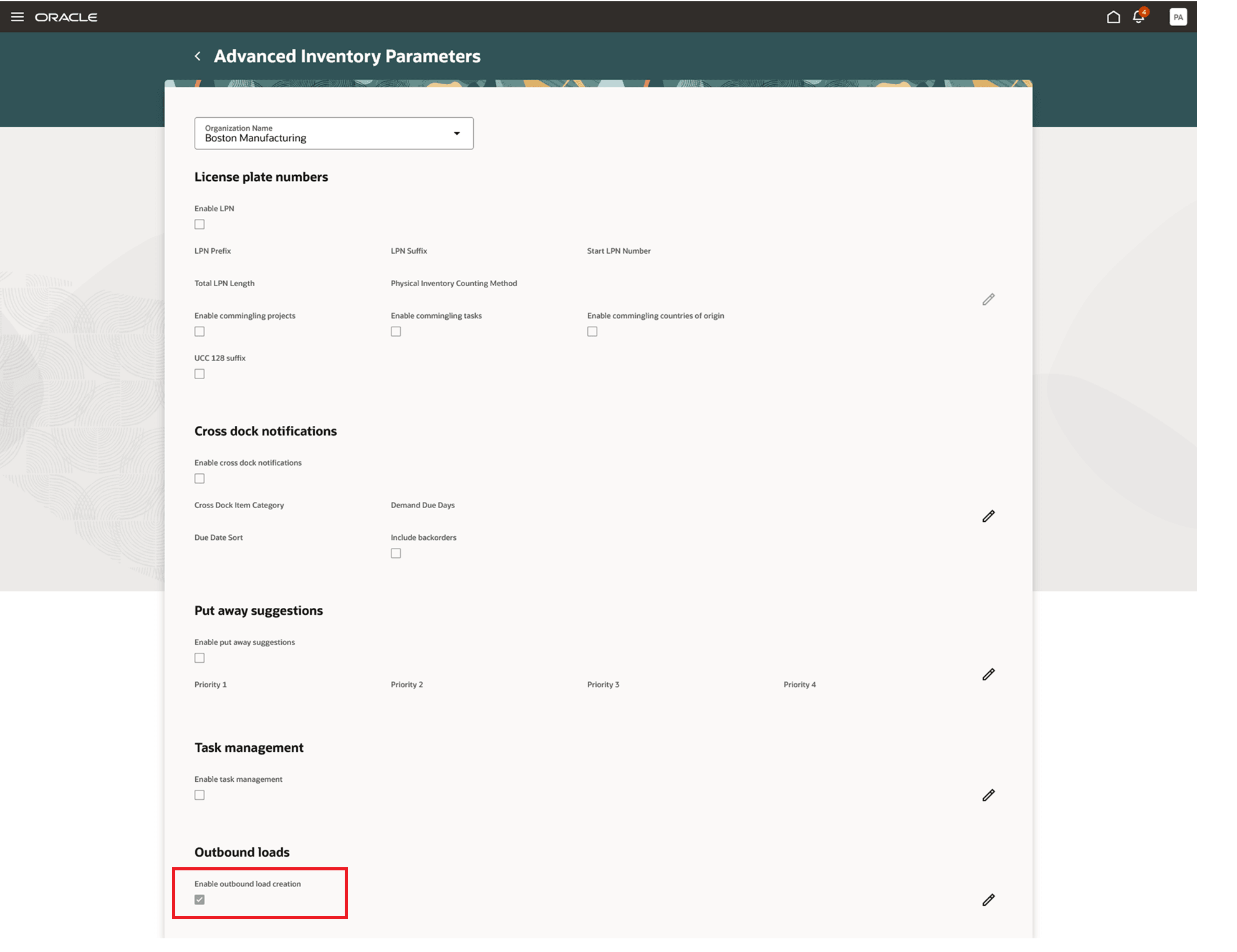 拡張在庫パラメータ
