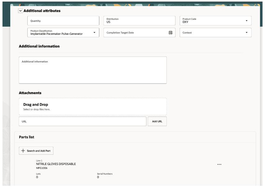 部品詳細を含む拡張リコール