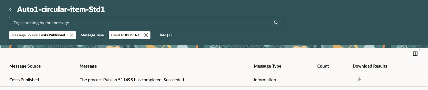 特定のイベントのシナリオ例外