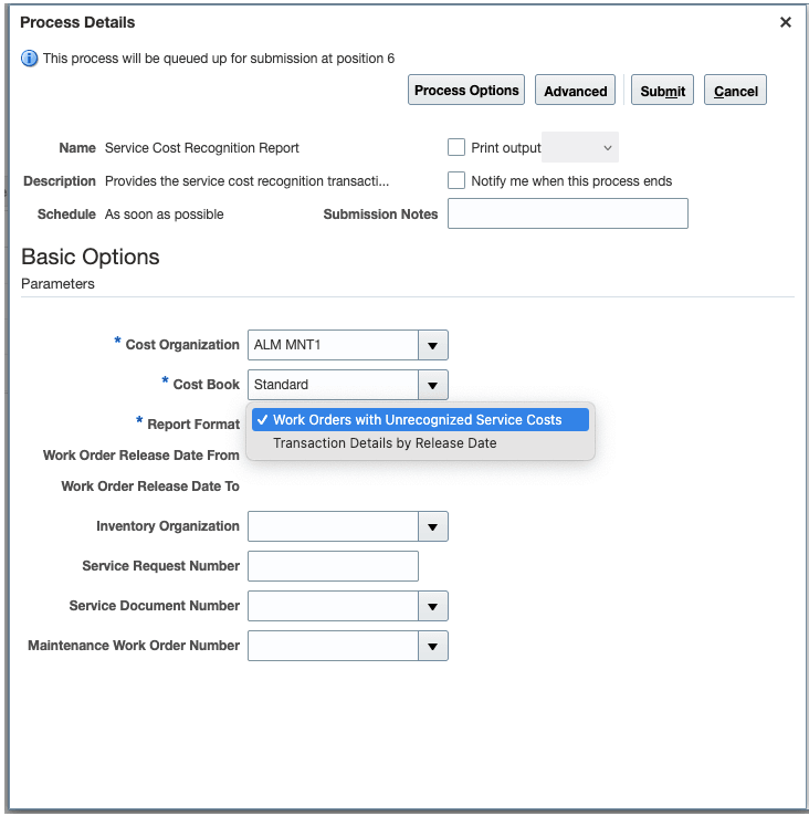 サービス原価認識レポート