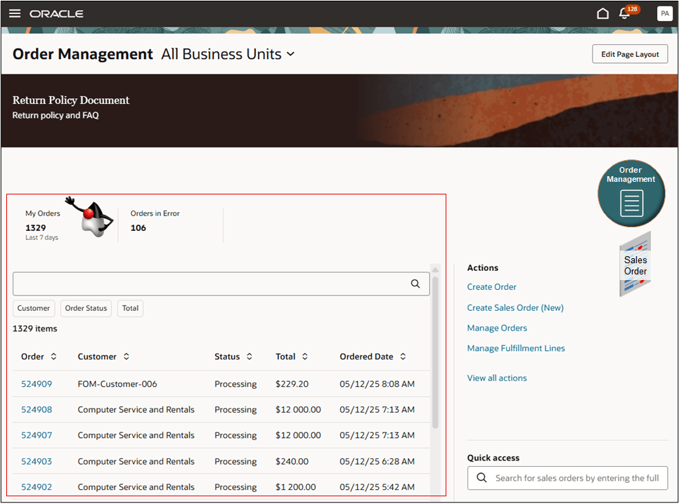 ランディング・ページ - MyOrders KPI