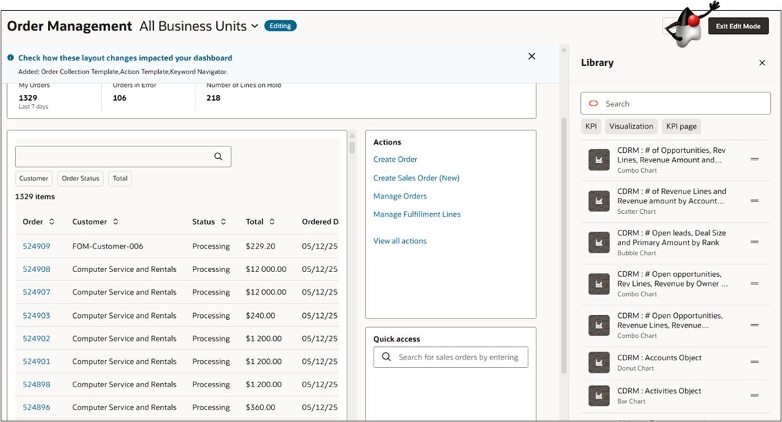 ランディング・ページ - ページ・レイアウトの編集