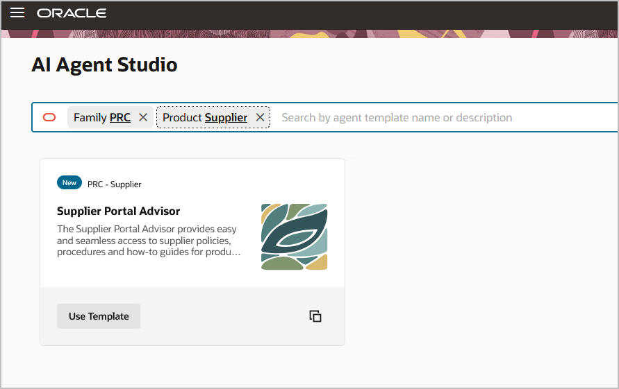 サプライヤ・ポータル・アドバイザ・テンプレート