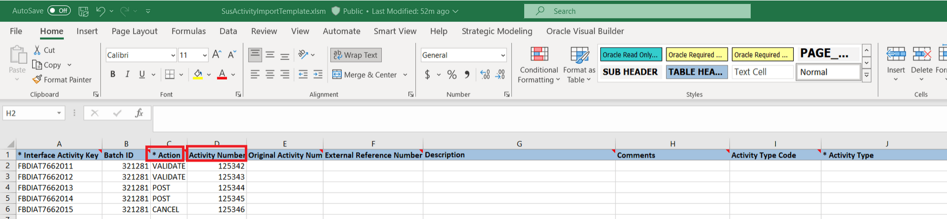 サステナビリティ活動ワークシート - 一括アクション