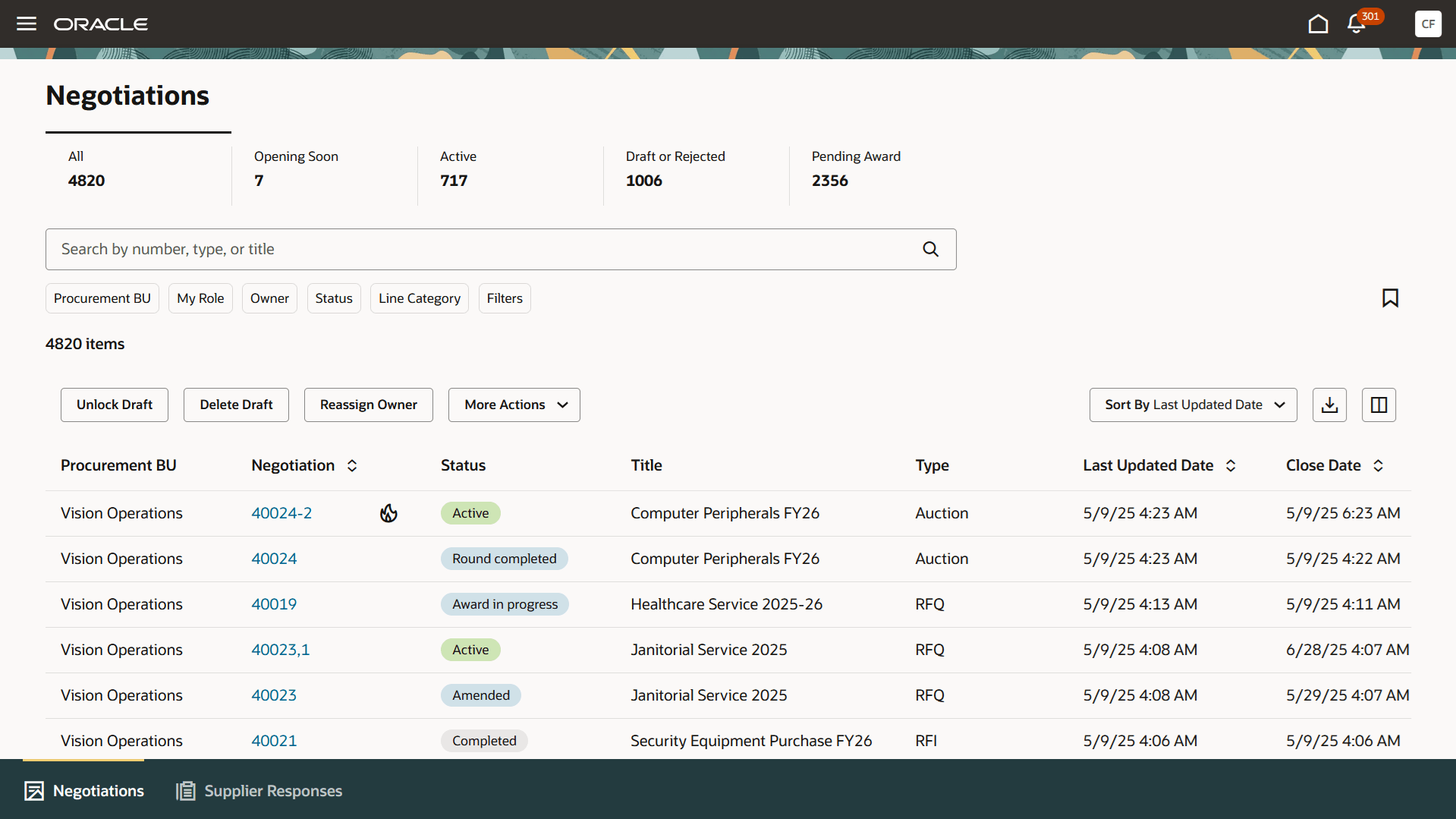 ネゴシエーション検索ページ