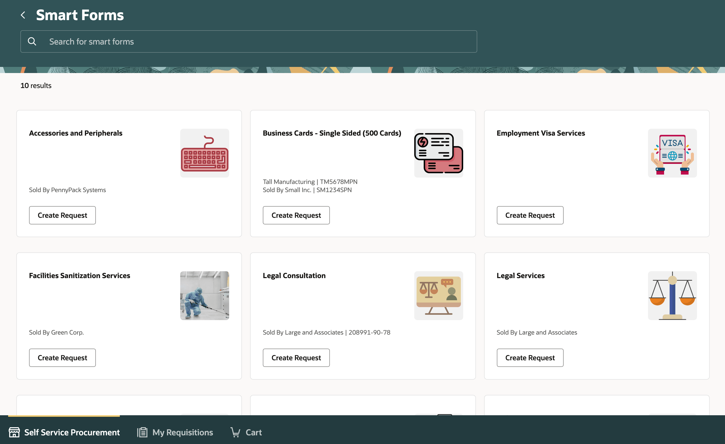 すべてのスマート・フォームの表示