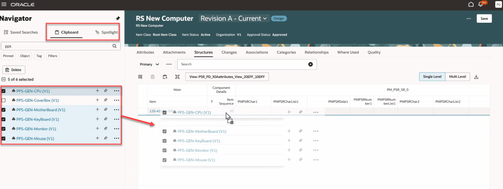 クリップボードからのドラッグ・アンド・ドロップ