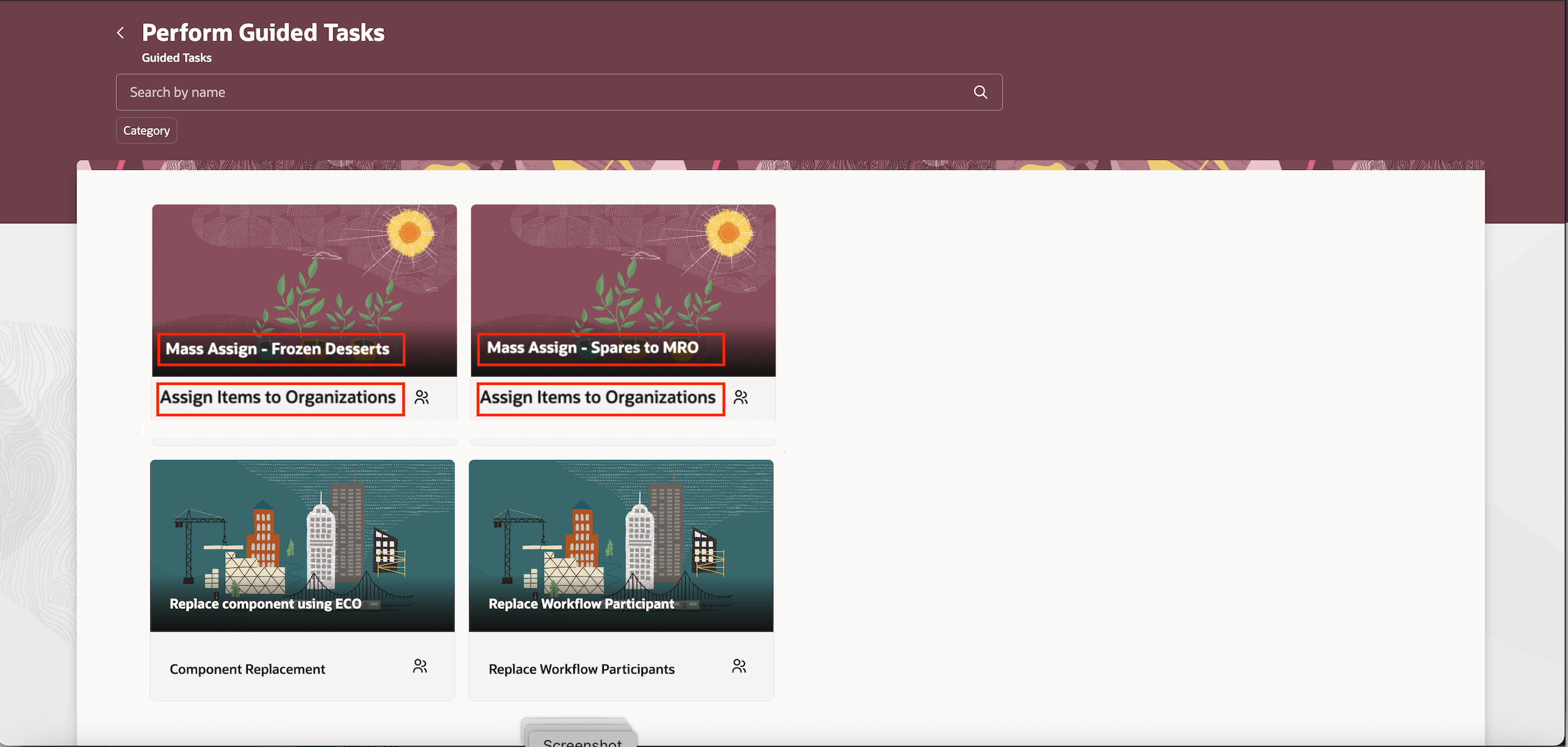 ガイド付きタスクのライブラリ
