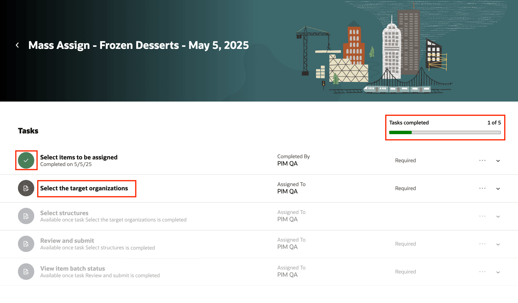 タスク: ターゲット組織の選択