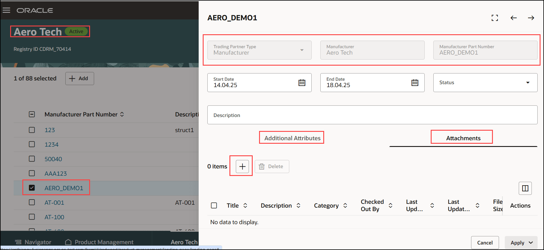 「製造業者MPN」タブからMPNを編集