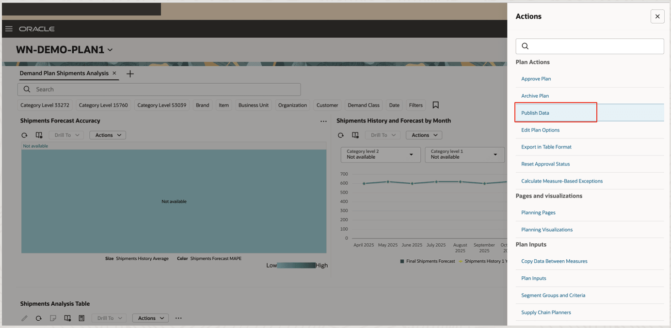 「処理」ドロワー
