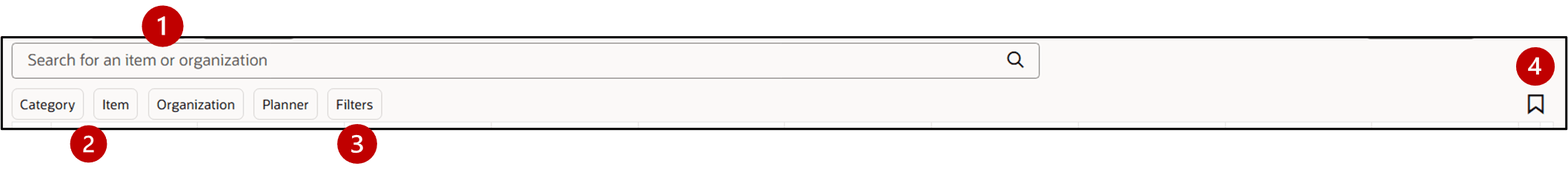 品目検索コンポーネント