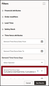 フィルタでの複数の値の選択によるフィルタリング