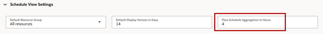 スケジュール・ビュー設定の新しいオプション